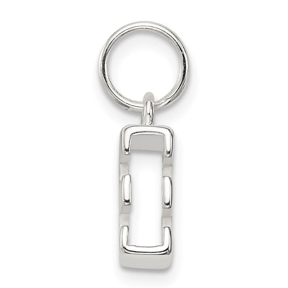 Kazi Luxury Sterling Silver Letter E Initial Charm - image 2